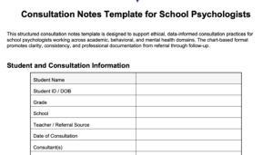 School Psych Consultation